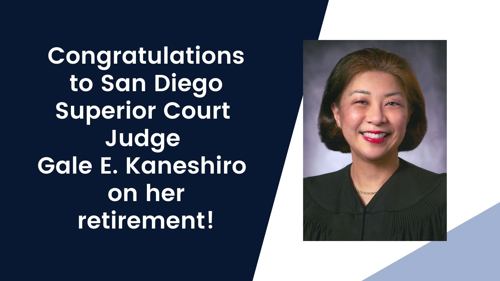 Judge Kaneshiro Retires